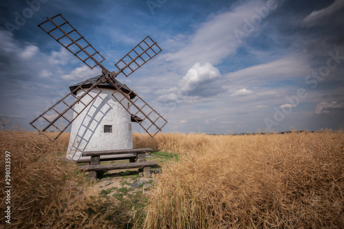 Old wooden windmill