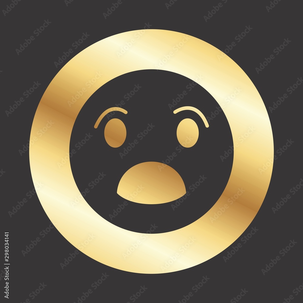 Fototapeta premium Surprise Emoji Icon For Your Design,websites and projects.