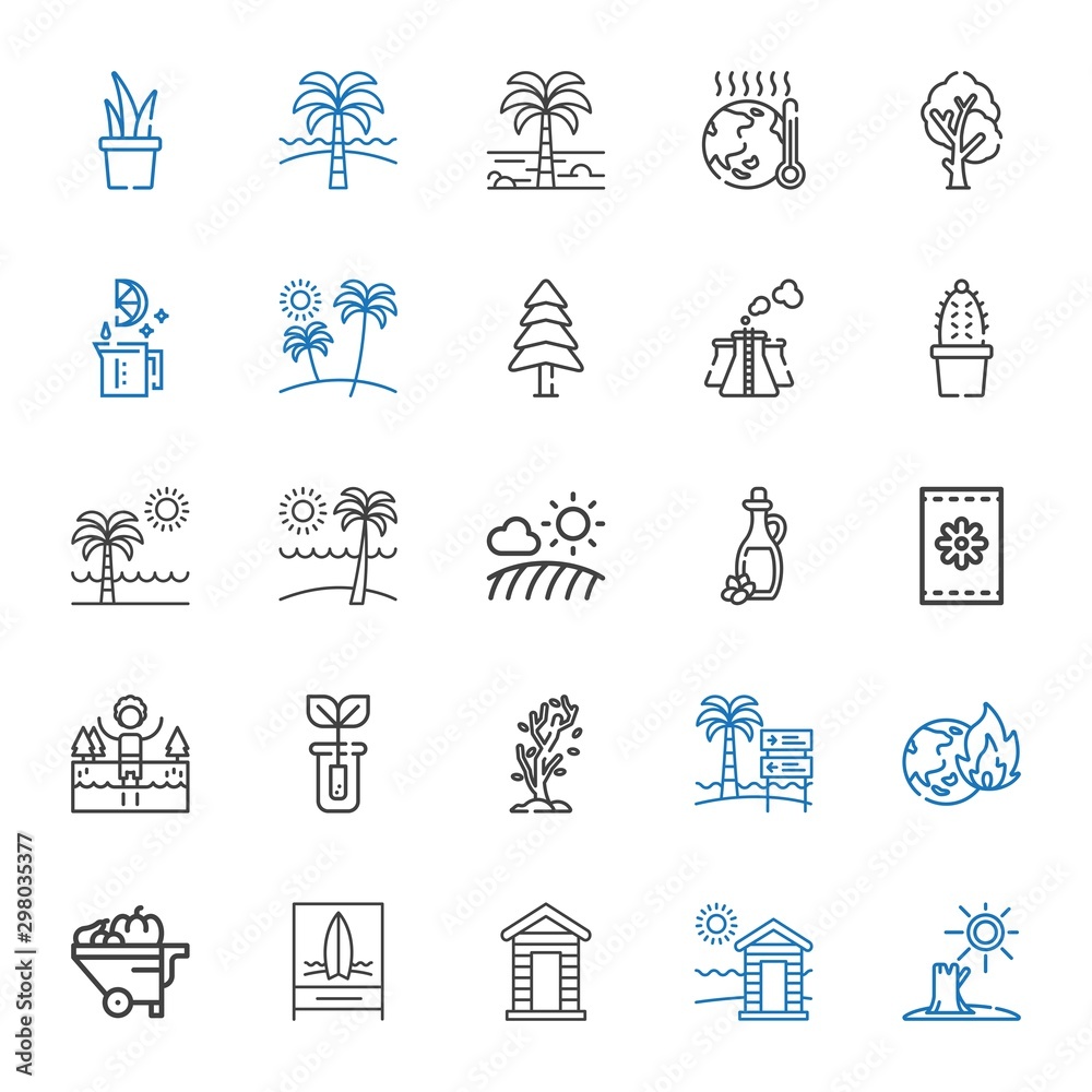 Naklejka premium tree icons set