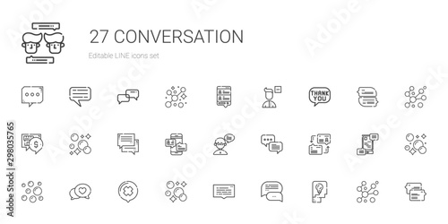 conversation icons set