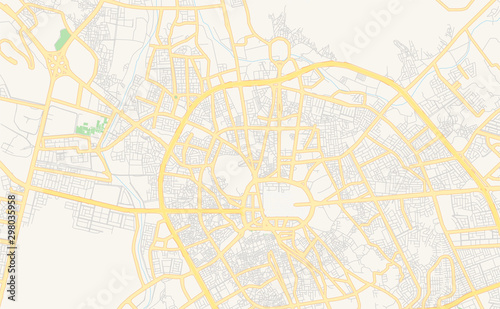 Printable street map of Medina, Saudi Arabia