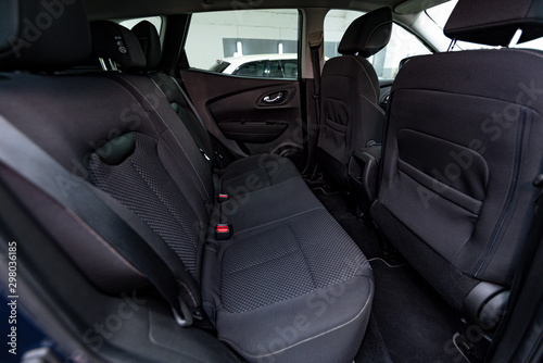 Car textile interior after cleaning. © valdisskudre