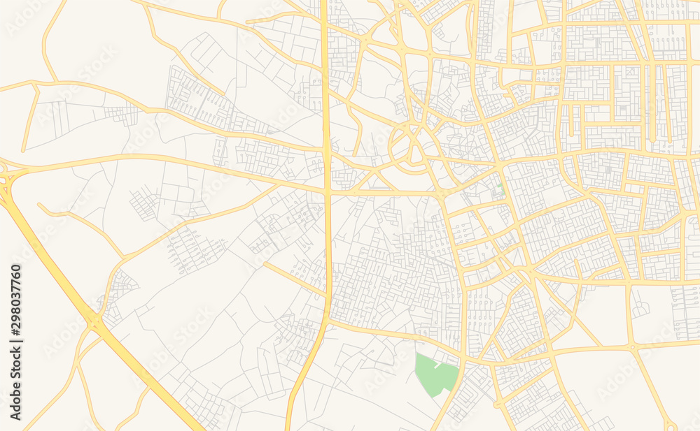 Printable street map of Unaizah, Saudi Arabia