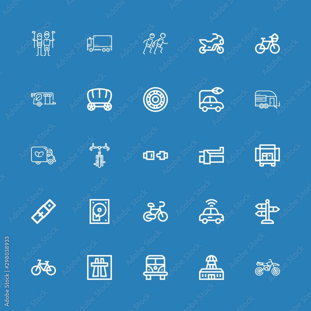 Editable 25 drive icons for web and mobile Editable 25 drive icons for web and mobile