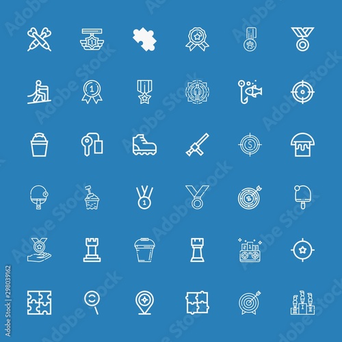 Editable 36 challenge icons for web and mobile