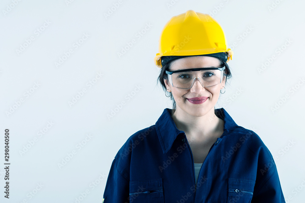 engineer woman in yellow helmet engineer woman in yellow helmet