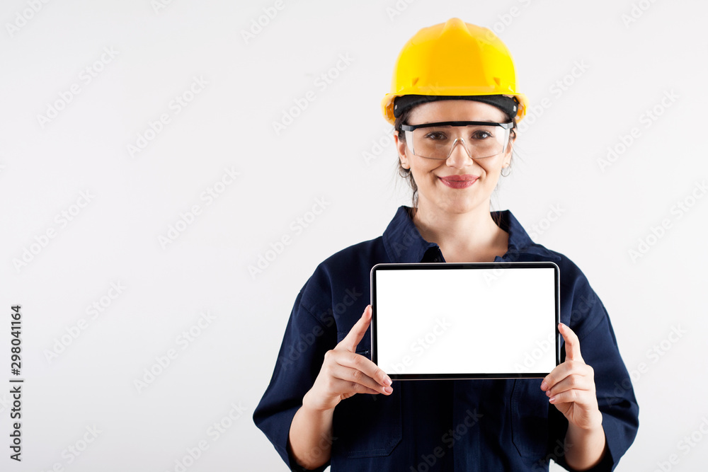 engineer woman in yellow helmet engineer woman in yellow helmet