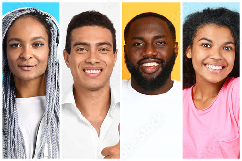 Collage of photos with youn...