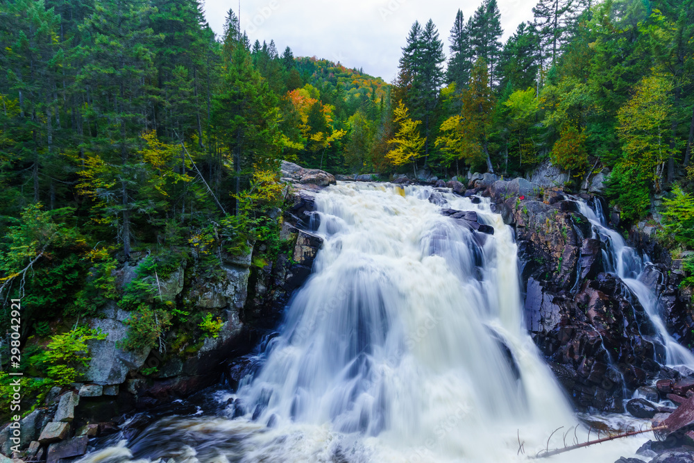 Diable (Devil) waterfall, in Mont Tremblant National Park