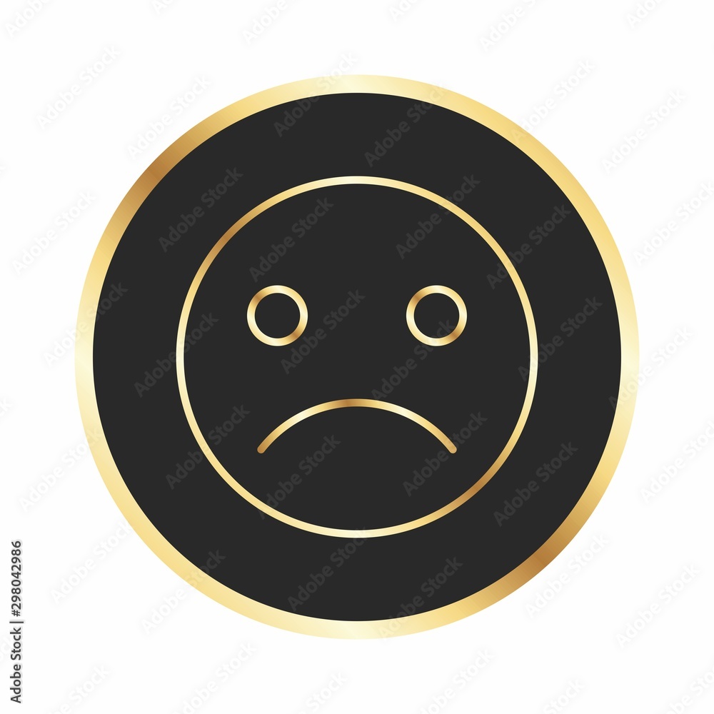 Fototapeta premium Sad Emoji Icon For Your Design,websites and projects.