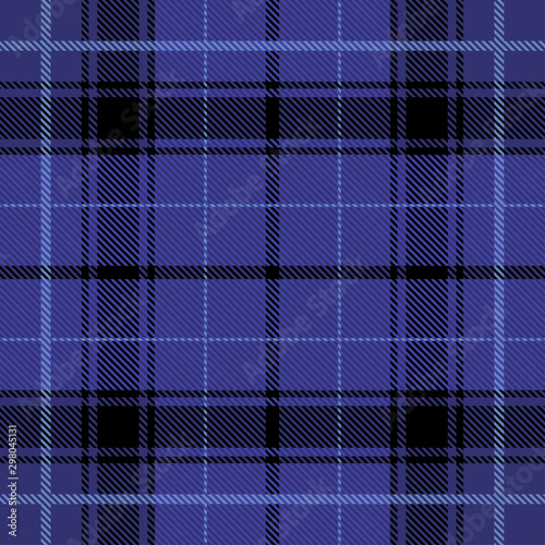 Beautiful classic blue plaid pattern vector