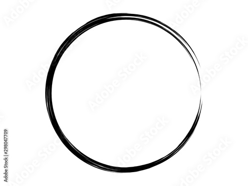 Grunge circle made for marking.Grunge oval shape made for your project.Grunge logo.Grunge artistic element.