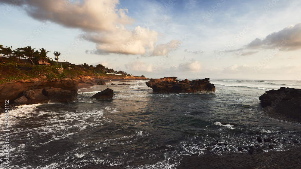 Panoramic landscap Bali rock ocean coast at the s Panoramic landscap Bali rock ocean coast at the sunset time with beauty light unset time with beauty light Panoramic landscap Bali rock ocean coast at the s Panoramic landscap Bali rock ocean coast at the sunset time with beauty light unset time with beauty light