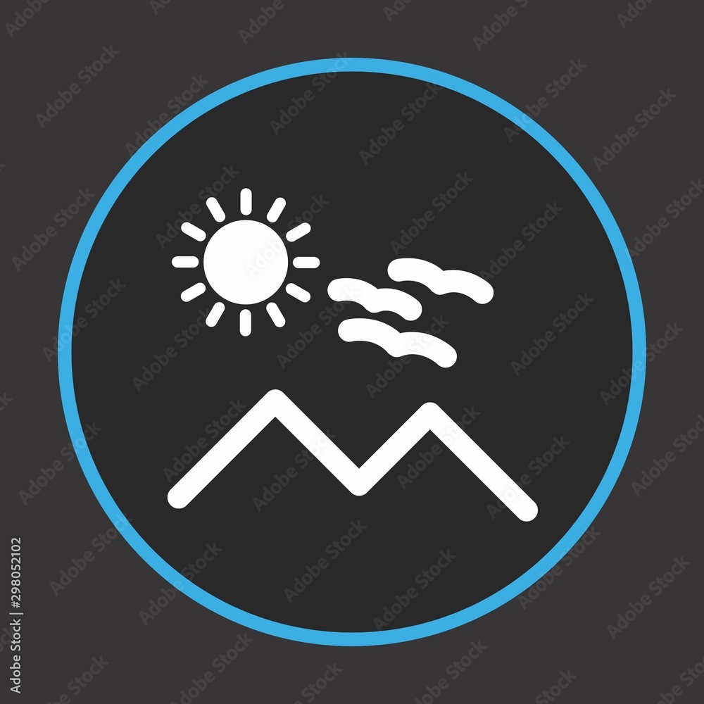 Sunny Mounatin Icon For Your Design,websites and projects. Sunny Mounatin Icon For Your Design,websites and projects.