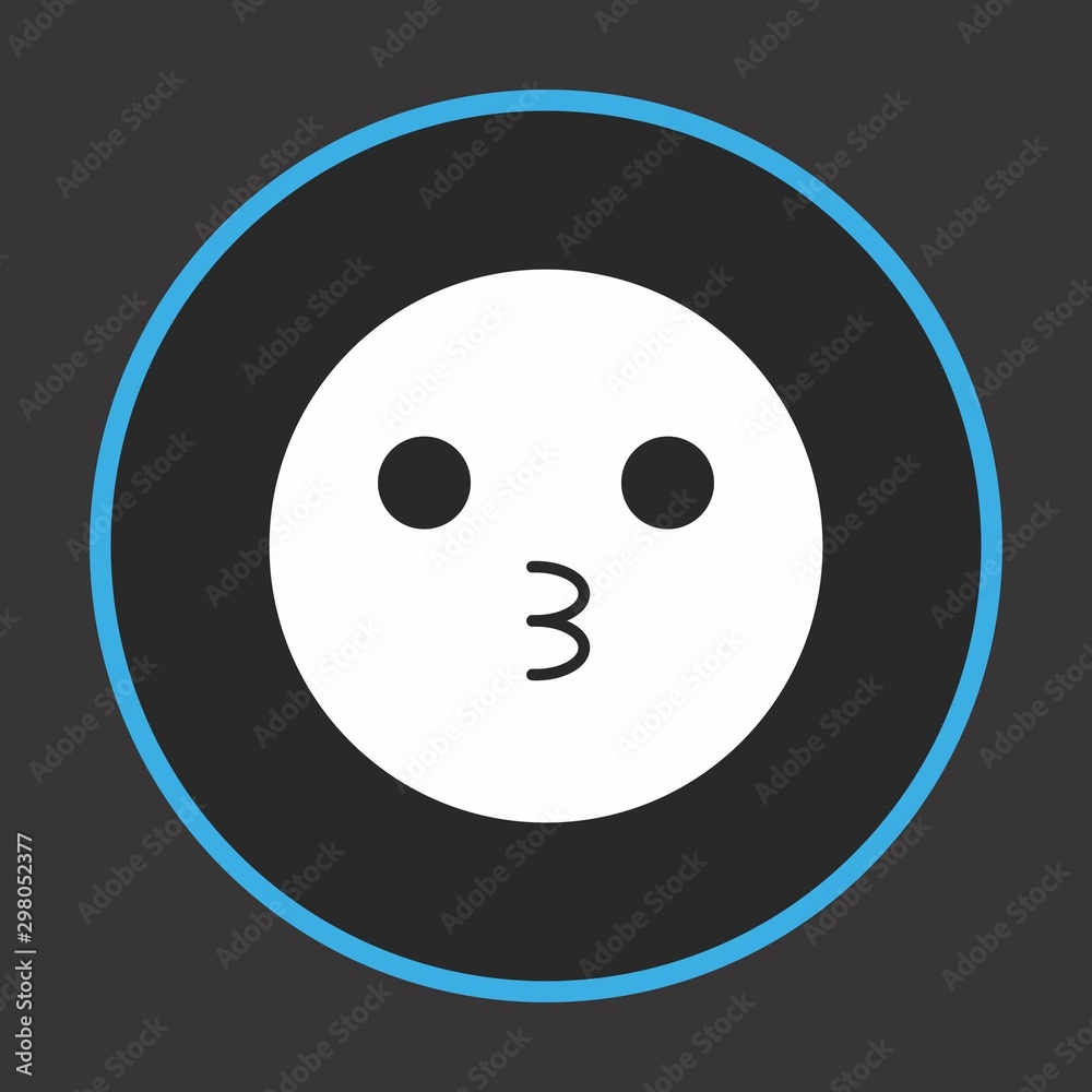 Fototapeta premium Kiss Emoji Icon For Your Design,websites and projects.