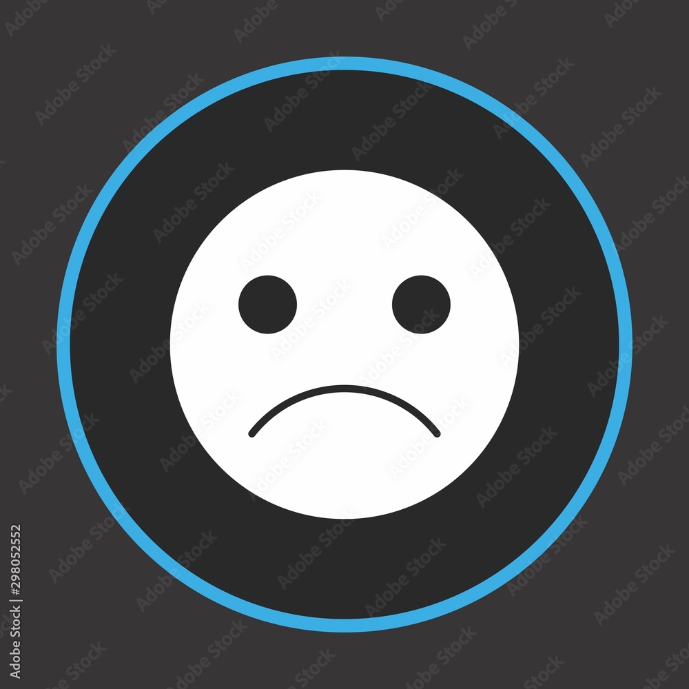 Fototapeta premium Sad Emoji Icon For Your Design,websites and projects.