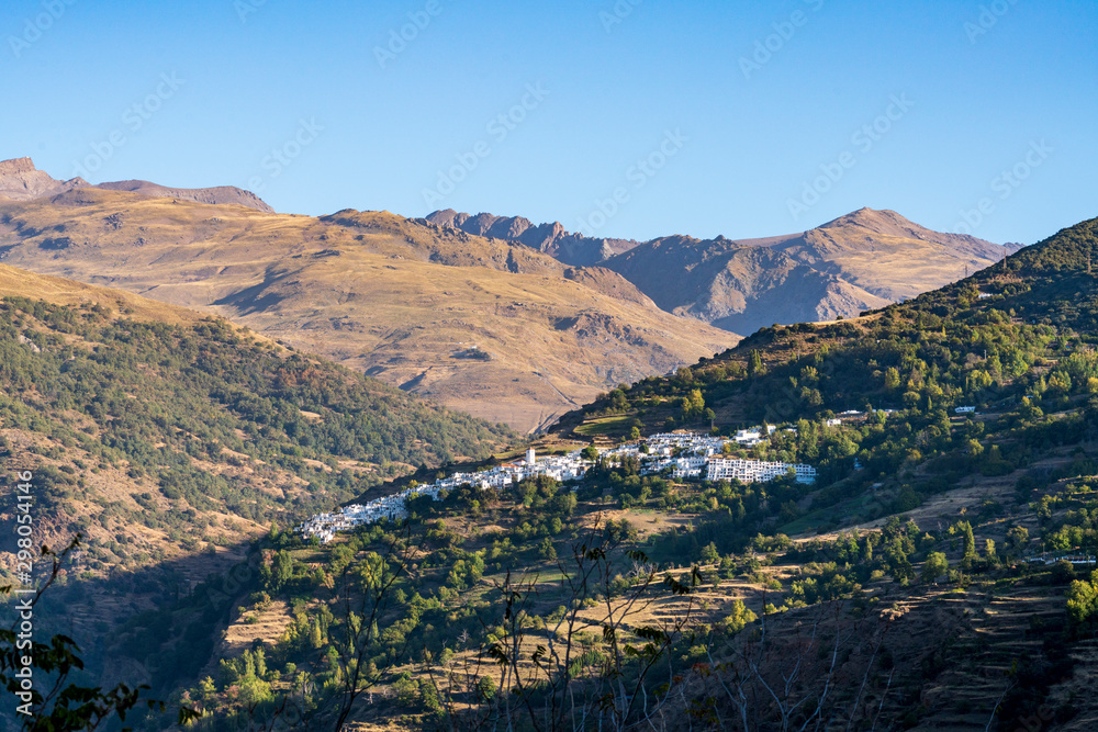 The town of Capileira in Spain The town of Capileira in Spain
