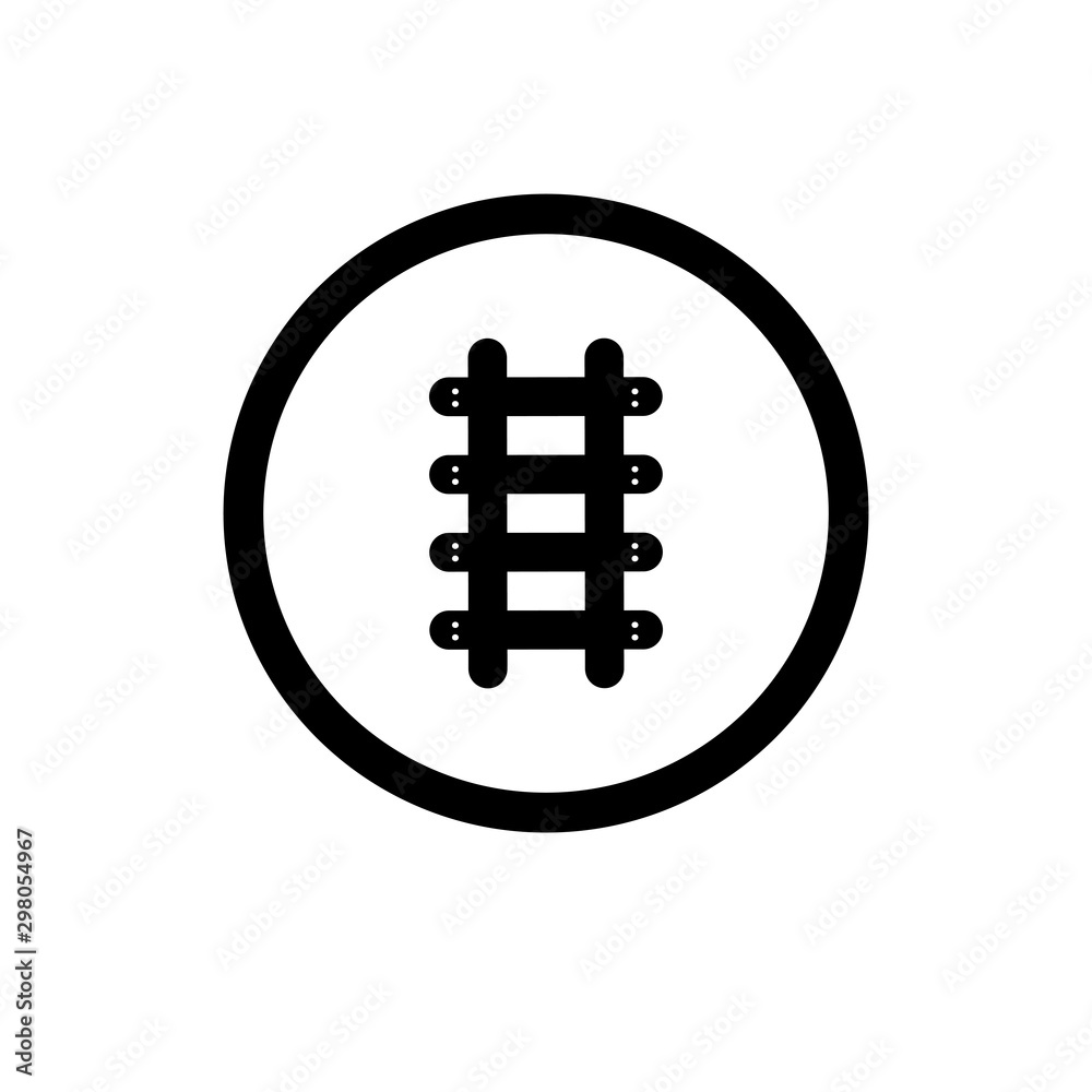 railroad track icon design template eps10 railroad track icon design template eps10
