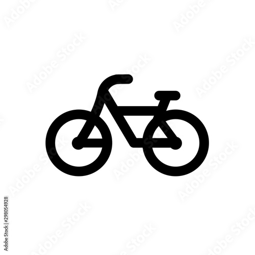Bicycle. Bike icon vector. Cycling concept. Sign for bicycles path Isolated on white background. Trendy Flat style for graphic design, logo, Web site, social media, UI, mobile app, EPS10