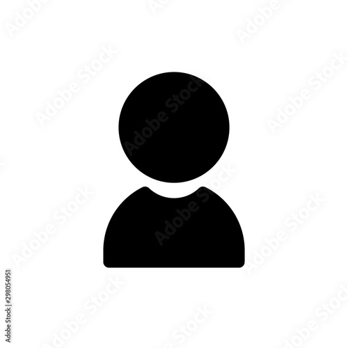 Flat user profile or costumer care vector illustration icon for UI