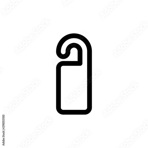 Free Download hotel door sign icon. Element of simple travel icon for mobile concept and web apps. Thin line hotel door sign icon can be used for web and mobile on white background - GFXLoad