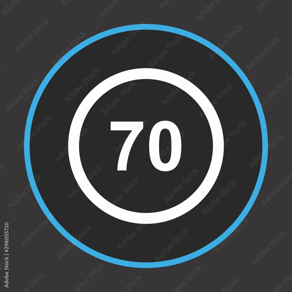 Speed Limit 70 Icon For Your Design,websites and projects. Speed Limit 70 Icon For Your Design,websites and projects.