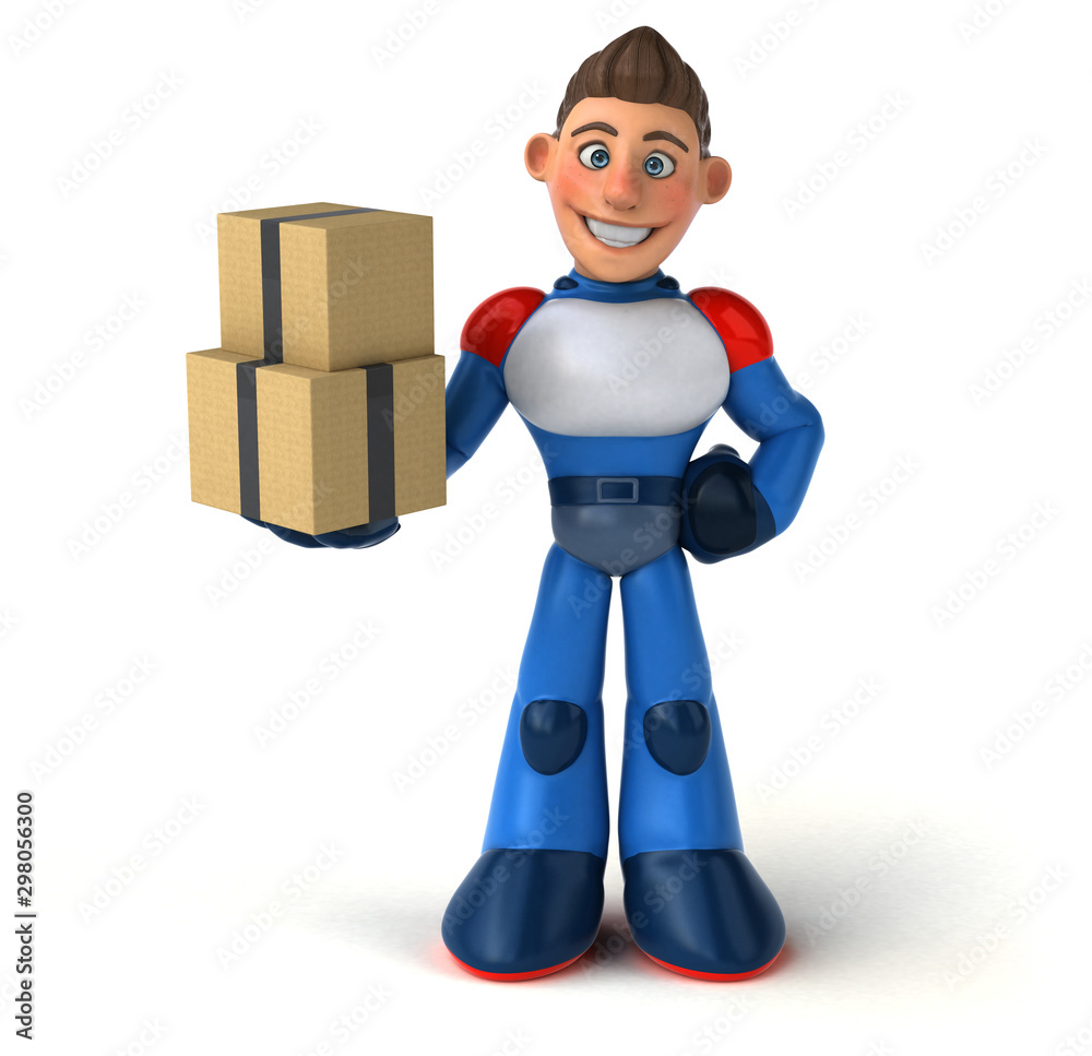 Super modern superhero - 3D Illustration Super modern superhero - 3D Illustration