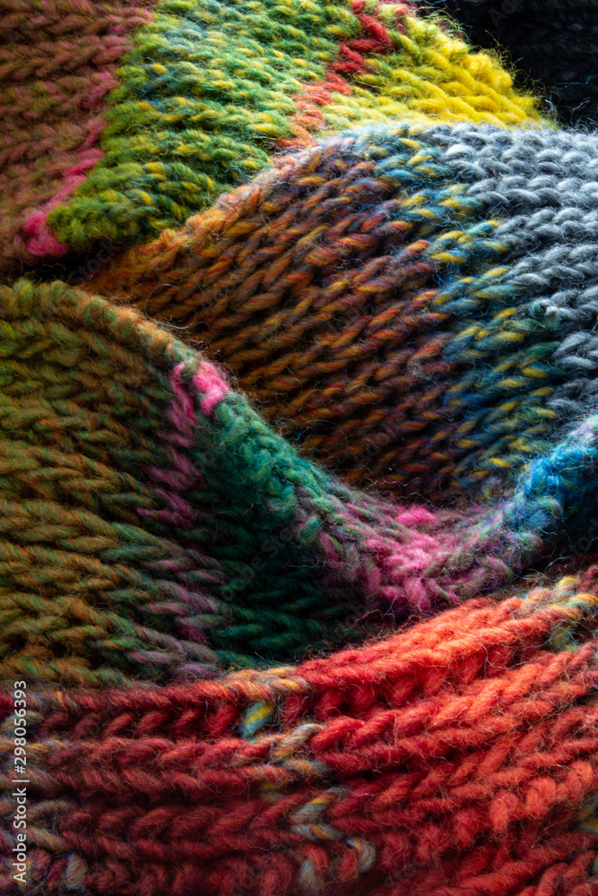 Colorful and bright wool 
