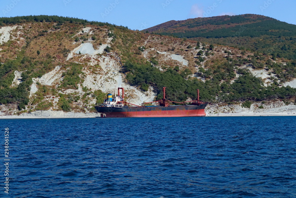 the ship ran aground in a storm on the Black Sea