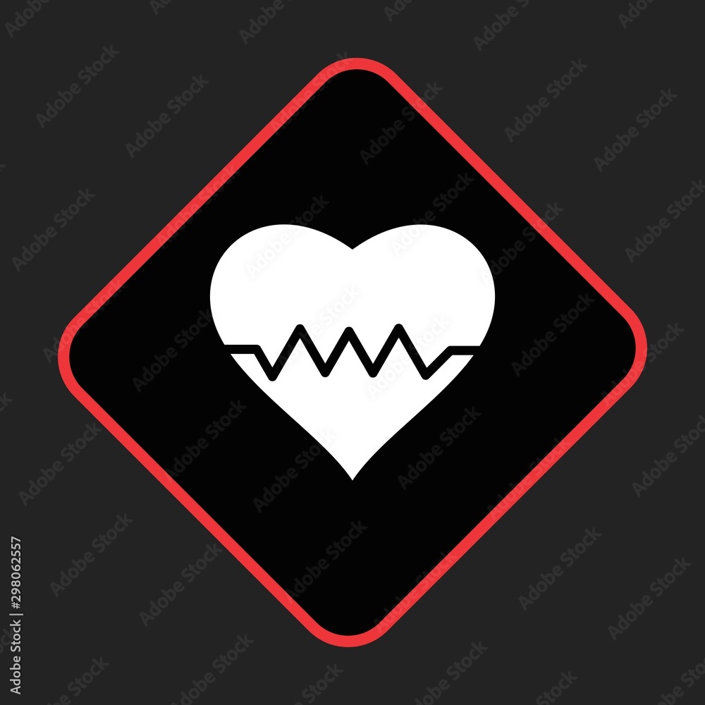 Heart Beat Icon For Your Design,websites and projects.