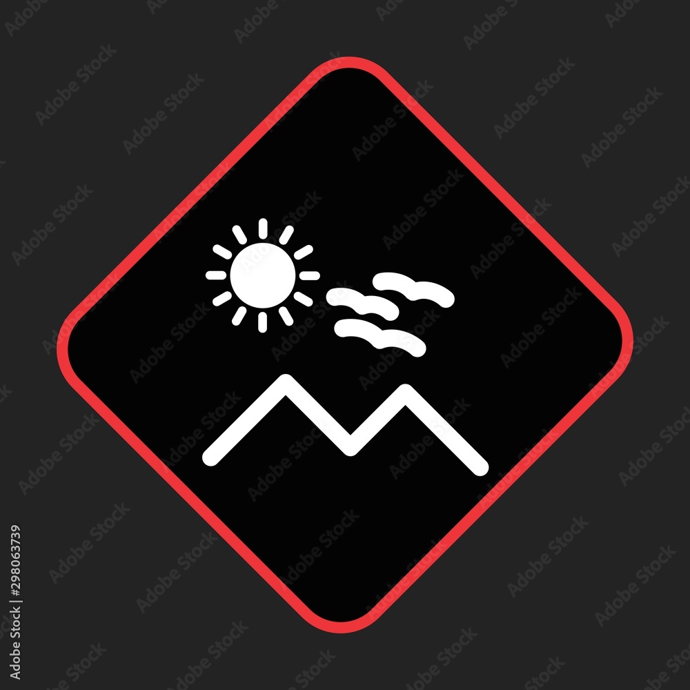 Sunny Mounatin Icon For Your Design,websites and projects. Sunny Mounatin Icon For Your Design,websites and projects.