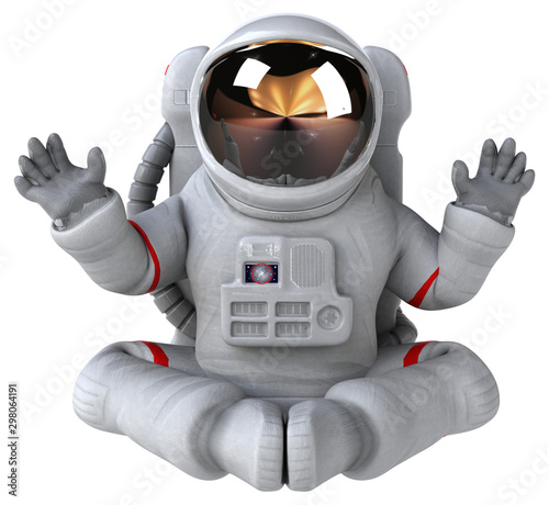 Fototapeta Naklejka Na Ścianę i Meble -  Fun astronaut - 3D Illustration