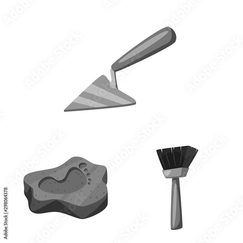 Isolated object of story and discovery sign. Set of story and items stock vector illustration.