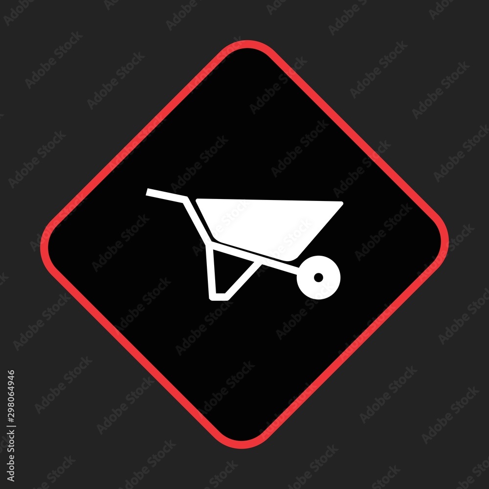 Wheelbarrow Icon For Your Design,websites and projects. Wheelbarrow Icon For Your Design,websites and projects.