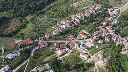 European village morning photo