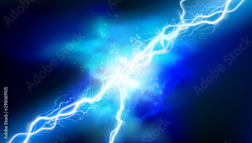 Light effects. Heat lighting. Electrical energy. Vector illustration.