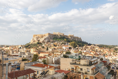 Sunrise view of Acropolis and the ancient Athens city © Sen