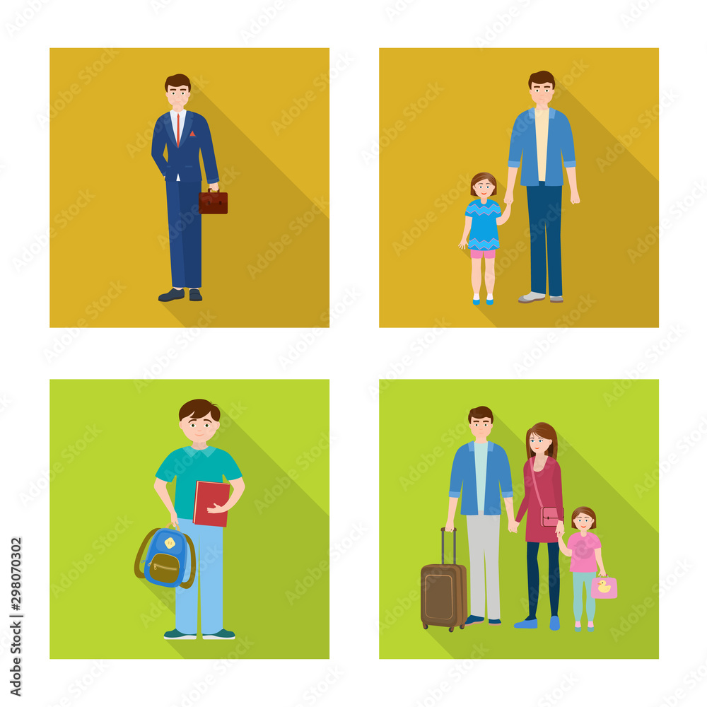 Vector illustration of generation and happy sign. Set of generation and avatar vector icon for stock. Vector illustration of generation and happy sign. Set of generation and avatar vector icon for stock.