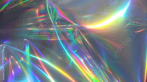 Holographic leaks live wallpaper. Rainbow iridescent background. Banner for text, title, caption. Can use in vertical position