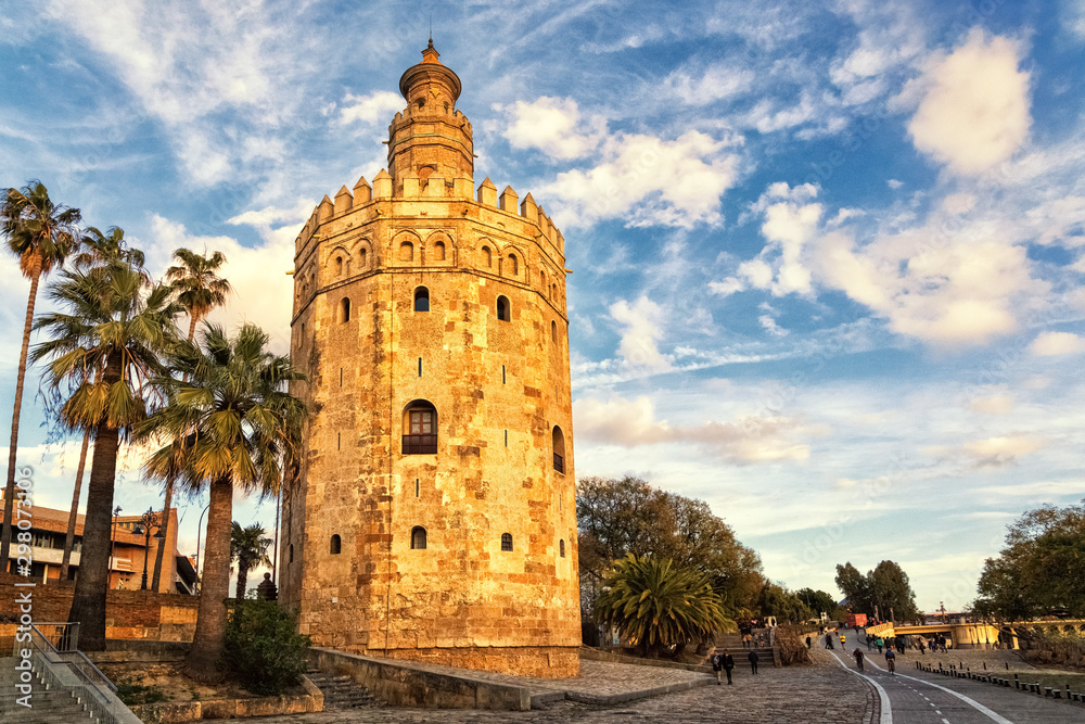 Naklejka premium Torre del Oro, Sevilla, Spain