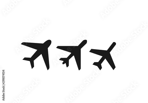 airplane icon vector 