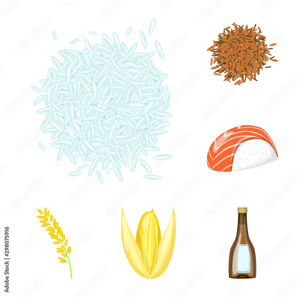 Vector design of food and organic logo. Set of food and agricultural vector icon for stock. Vector design of food and organic logo. Set of food and agricultural vector icon for stock.
