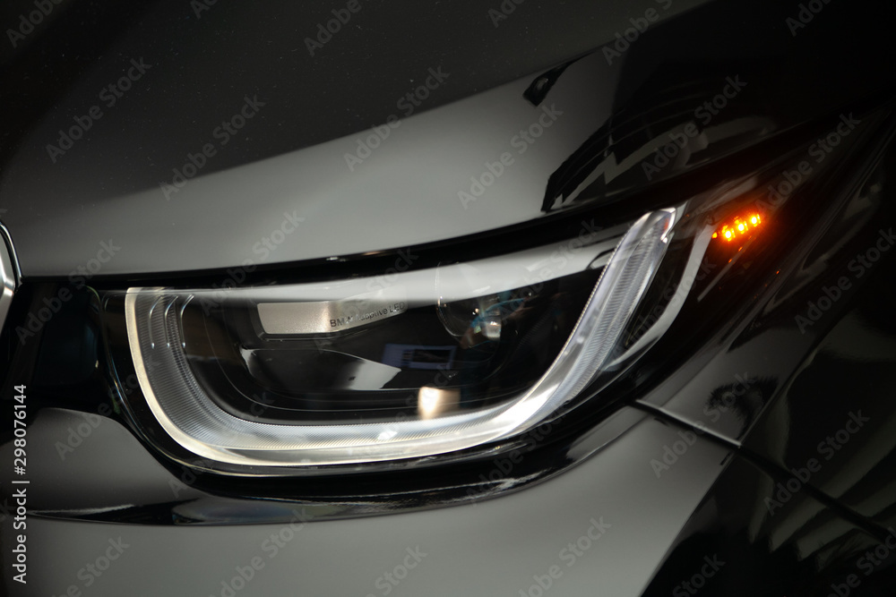 headlight of a car headlight of a car