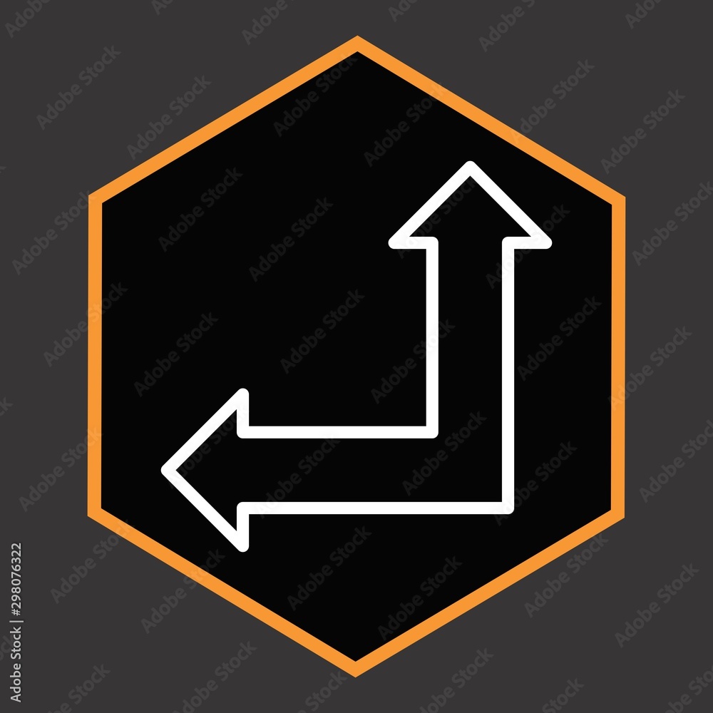 Upward And Leftward Arrow Icon For Your Design,websites and projects. Upward And Leftward Arrow Icon For Your Design,websites and projects.