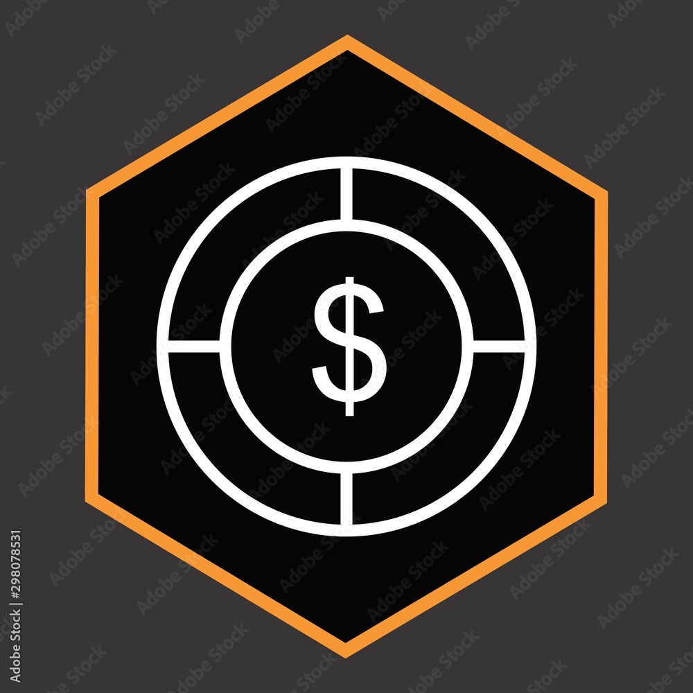 Dollar Target Icon For Your Design,websites and projects. Dollar Target Icon For Your Design,websites and projects.