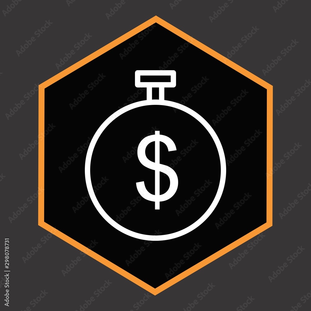Dollar Timer Icon For Your Design,websites and projects. Dollar Timer Icon For Your Design,websites and projects.