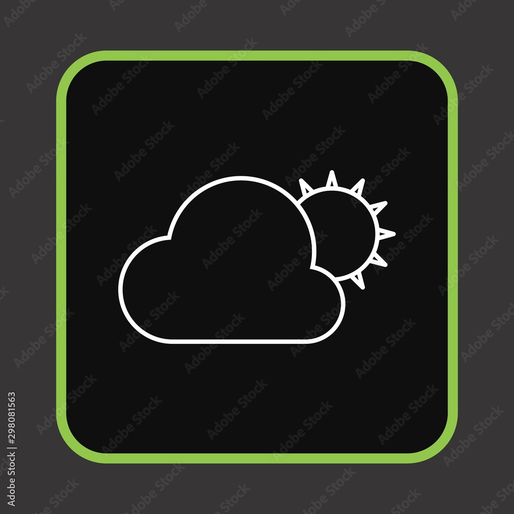 Sun And Cloud Icon For Your Design,websites and projects. Sun And Cloud Icon For Your Design,websites and projects.
