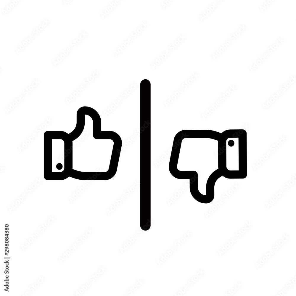 like icon vector. Thumbs up icon. social media icon. Like and dislike icon. Thumbs up and thumbs down like icon vector. Thumbs up icon. social media icon. Like and dislike icon. Thumbs up and thumbs down