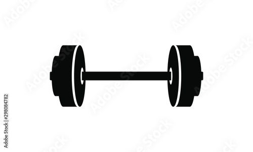 dumbell, barbell icon vector photo