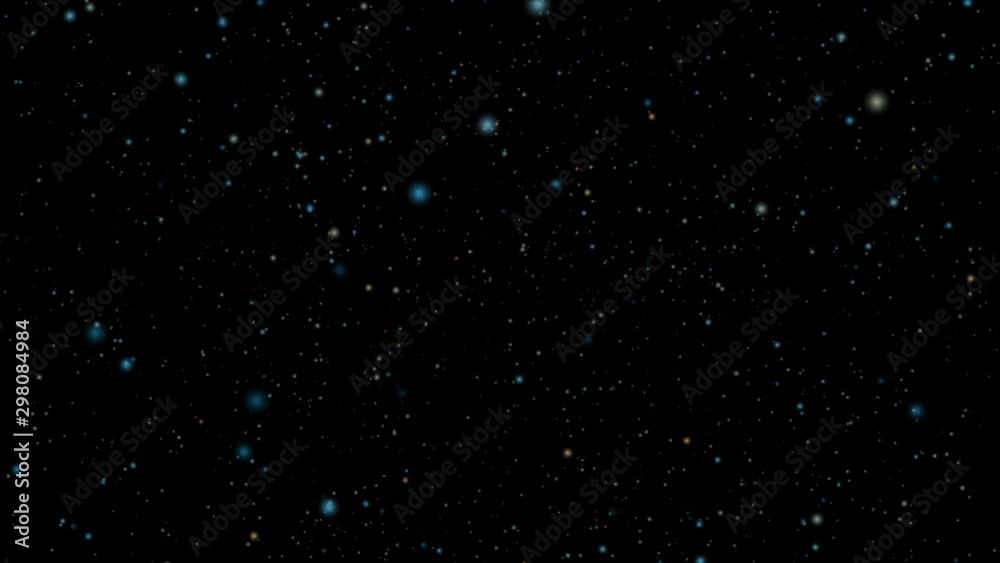 Abstract motion background blur blue particles stars glow movement in black space - seamless loop particles animation background Abstract motion background blur blue particles stars glow movement in black space - seamless loop particles animation background